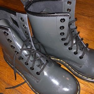 Dr. Martens Gray Patent Leather “1460 boot”